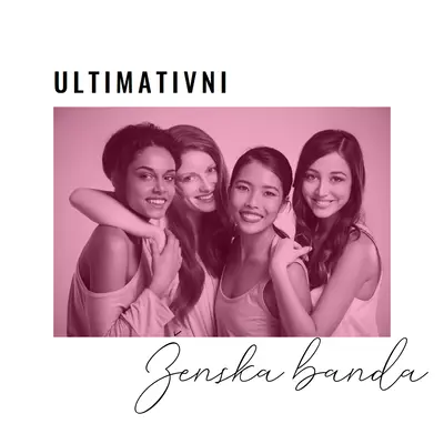 Ženska banda white modern-simple