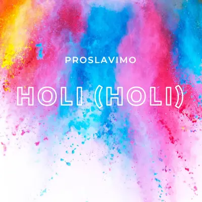 Srećna Holi white modern-bold