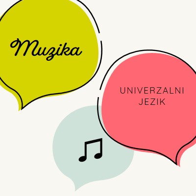 Muzički jezik white whimsical-line