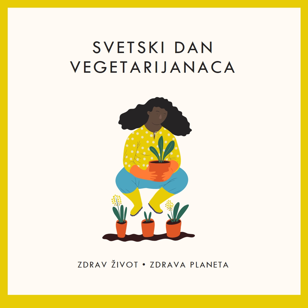 Danas je svetski dan vegetarijanaca white modern-simple