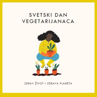 Danas je svetski dan vegetarijanaca white modern-simple