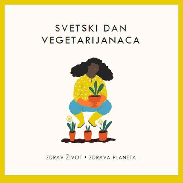 Danas je svetski dan vegetarijanaca white modern-simple