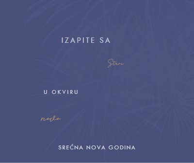 Svetlo noći blue modern-simple