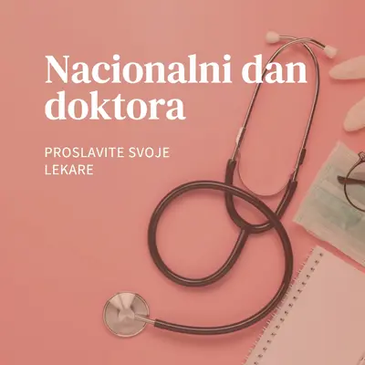 Proslavite svoje lekare pink modern-simple