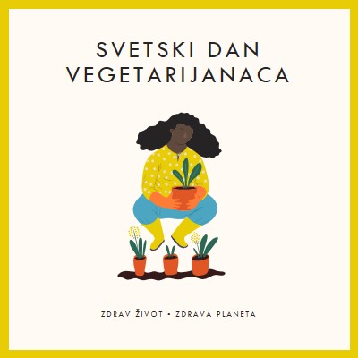 Danas je svetski dan vegetarijanaca white modern-simple