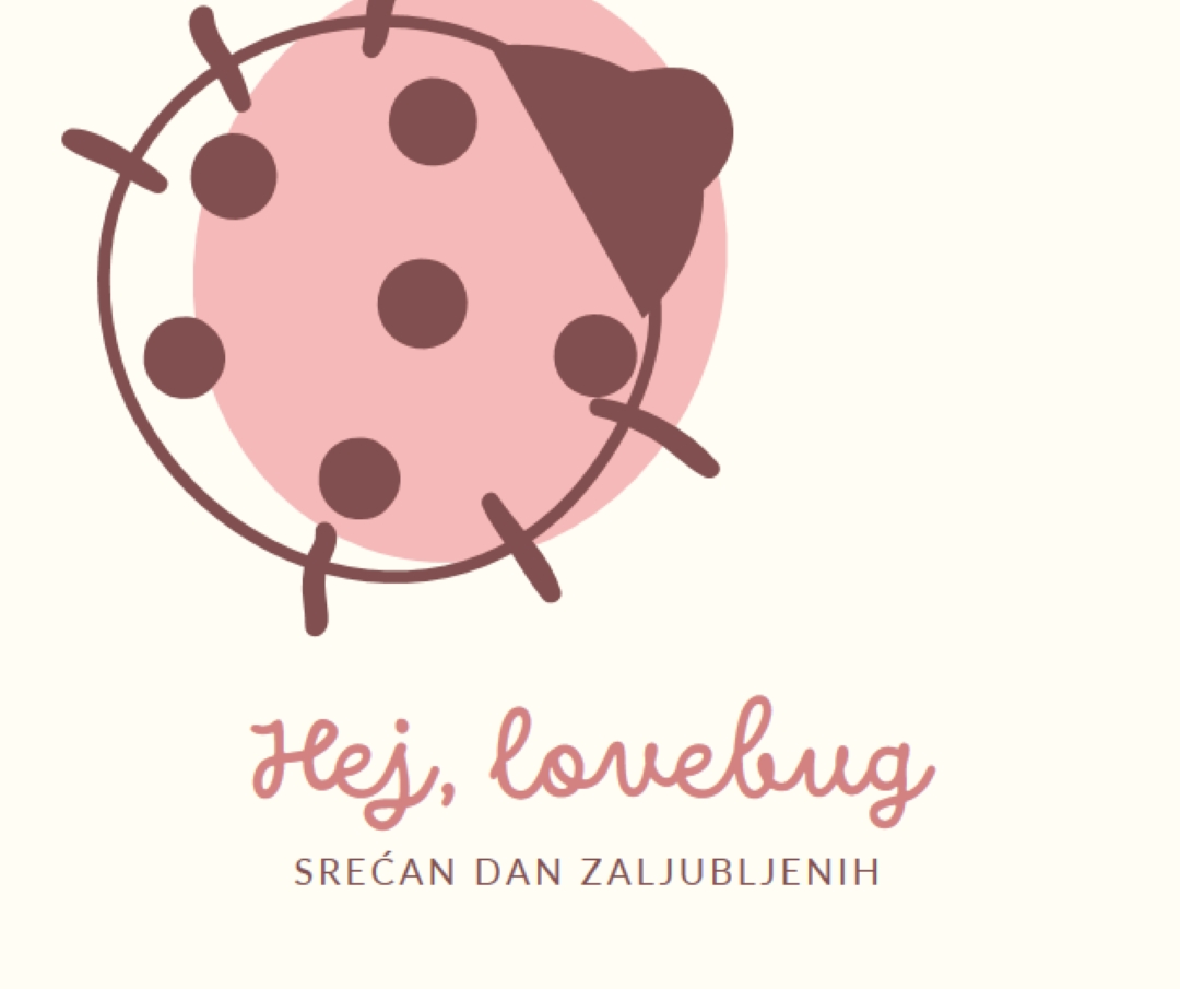 Hej, lovebug white whimsical-line