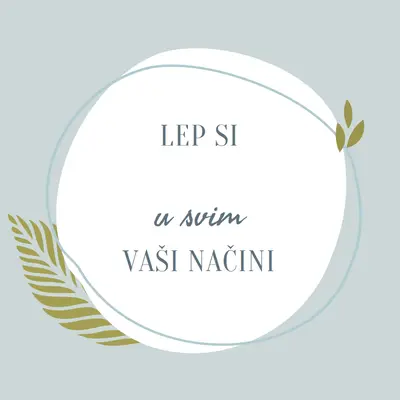 Prelepo na sve vaše načine blue organic-simple