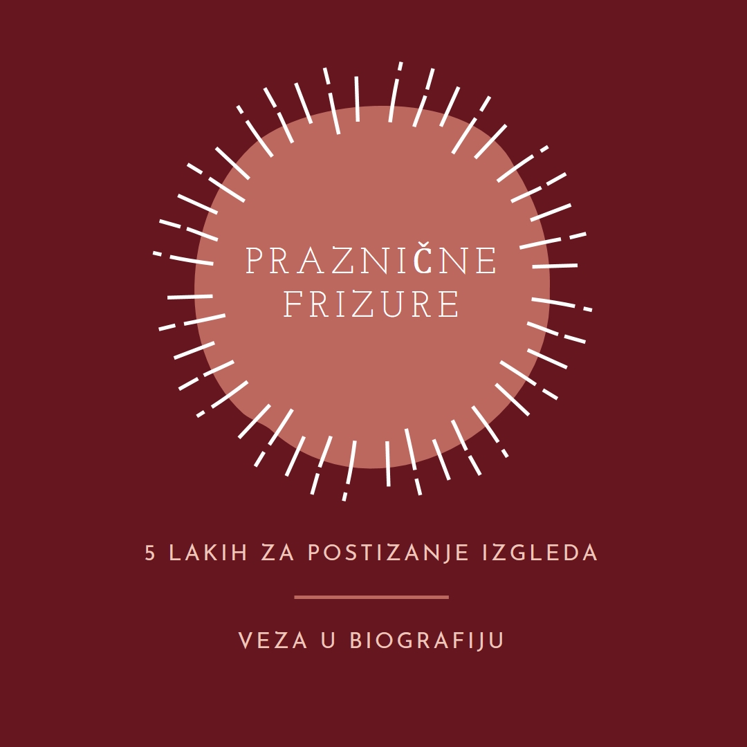 Praznične frizure red organic-simple