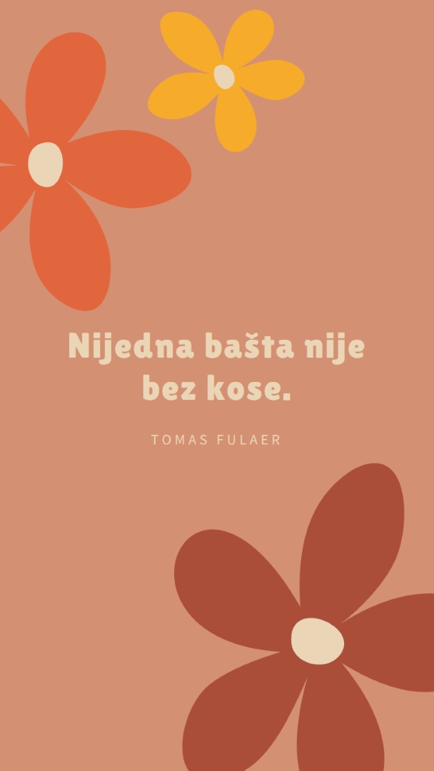 Podređeni cvet brown vintage-retro