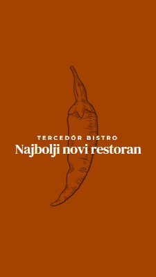 Mi smo najbolji novi restoran red modern-simple