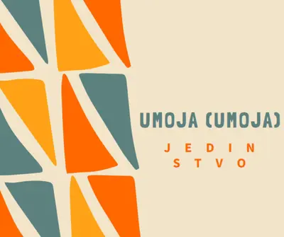 Proslava Umoje brown whimsical-color-block