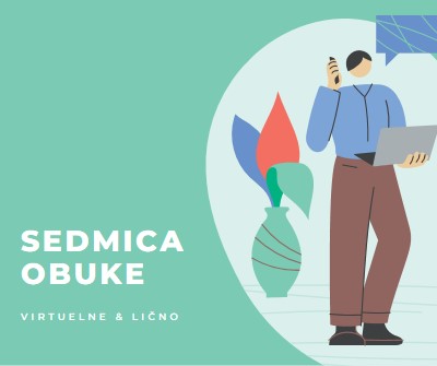 Sedmica obuke green modern-color-block