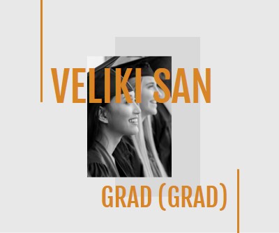 Sanjajte velike, diplomirane gray modern-bold