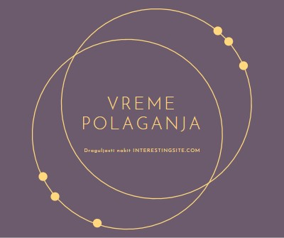 Vreme je za polaganje purple modern-simple