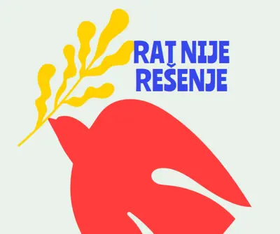 Zadržite mir red vintage-retro
