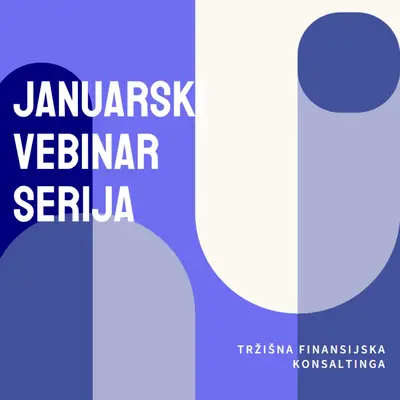 Januarski vebinar serija blue modern-bold