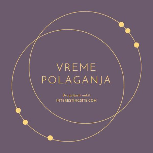 Vreme je za polaganje purple modern-simple