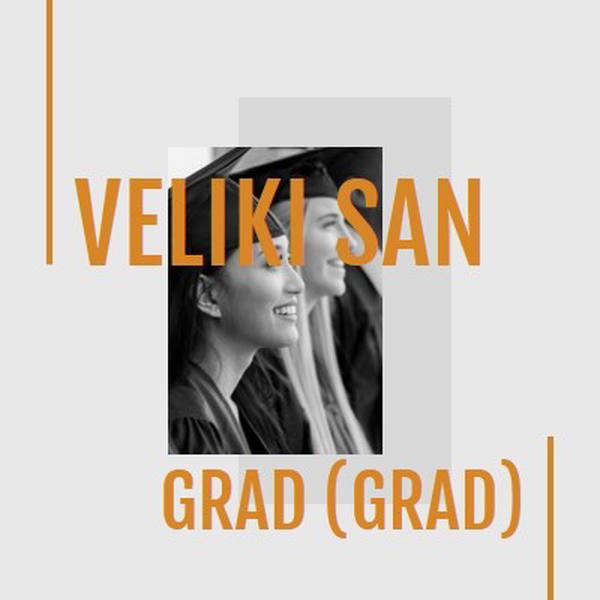 Sanjajte velike, diplomirane gray modern-bold