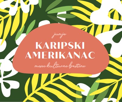 Počastvovanje američkog nasleđa na Karibima green organic-simple