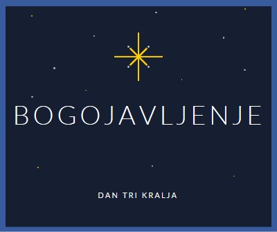 Obeležavanje Bogojavljanja blue modern-simple