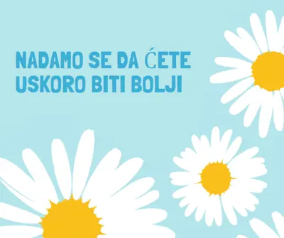 Nadamo se da ćete uskoro biti bolji blue whimsical-color-block