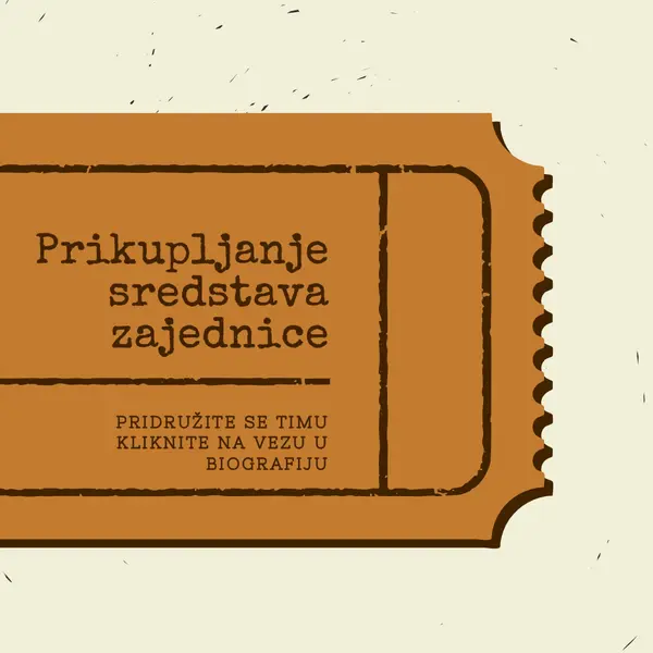 Veliki tiket brown vintage-retro