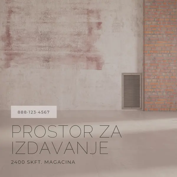 Prostor za iznajmljivanje brown modern-simple