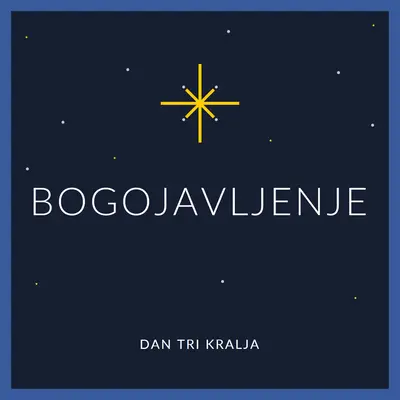 Obeležavanje Bogojavljanja blue modern-simple