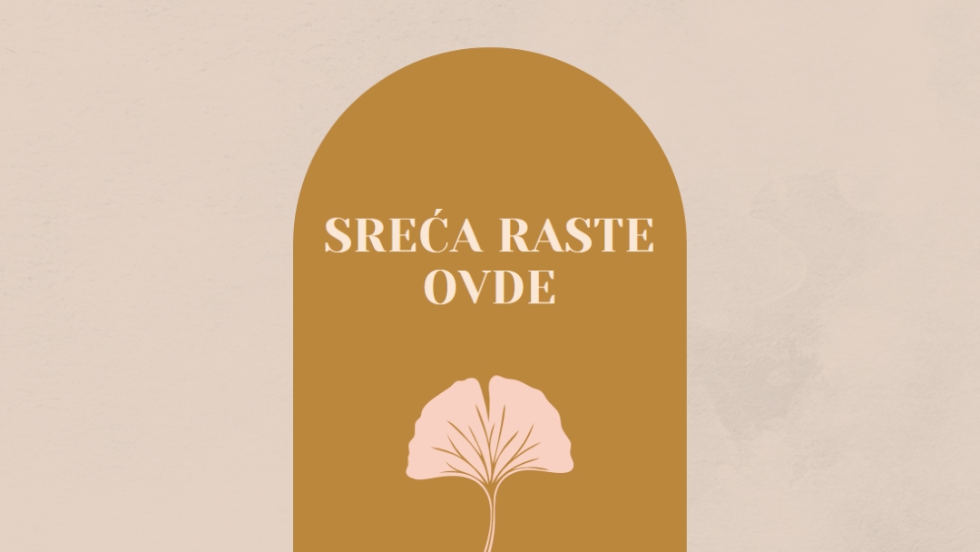 Sreća raste ovde gray organic-boho