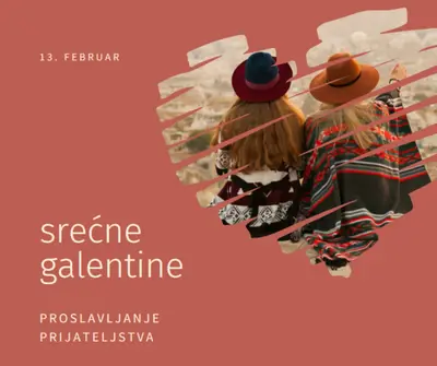 Proslavljanje ženskih prijateljstava red modern-simple