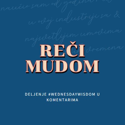 Reжi mudrim. blue modern-simple