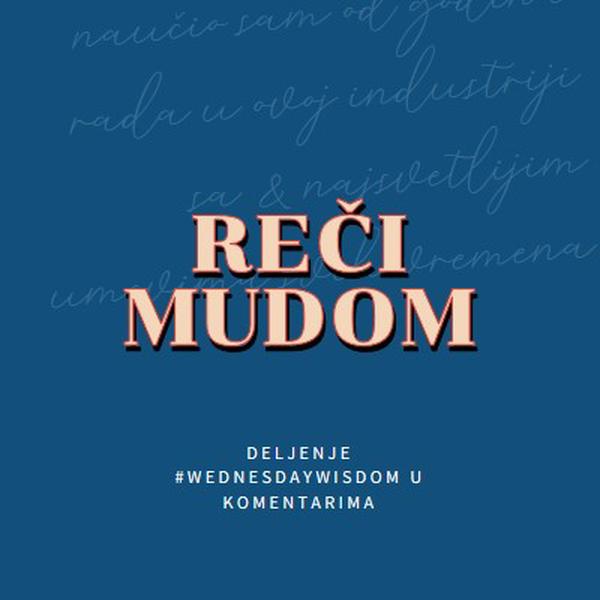 Reжi mudrim. blue modern-simple