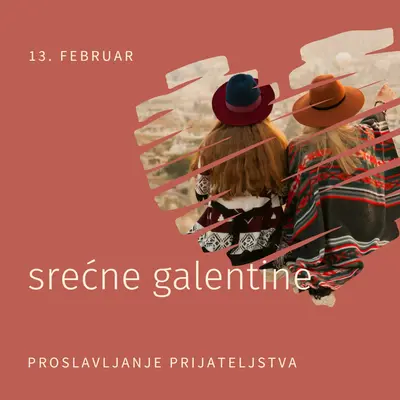 Proslavljanje ženskih prijateljstava red modern-simple