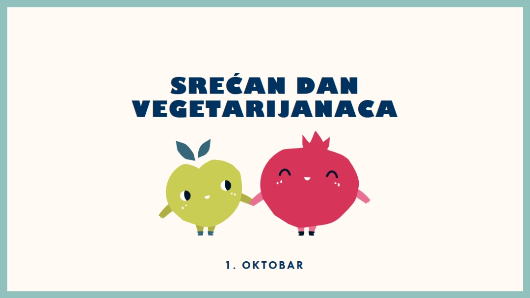 Srećan dan vegetarijanaca white whimsical-line