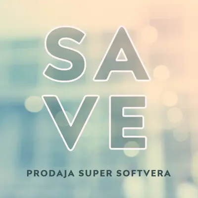 Prodaja super softvera blue modern-simple
