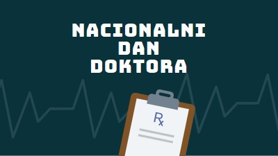 Danas je Nacionalni dan doktora blue modern-simple