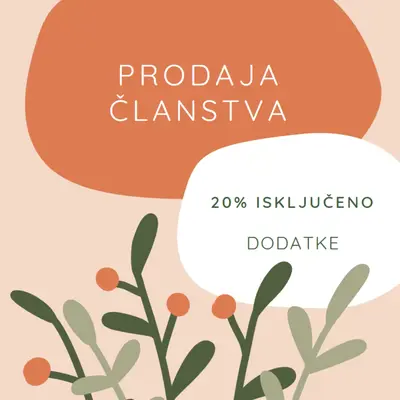 Prodaja članstva orange organic-simple