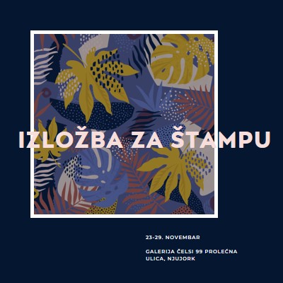 Promena lišća blue modern-simple