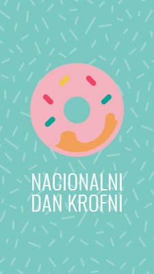 Dan nacionalnih krofni blue modern-simple