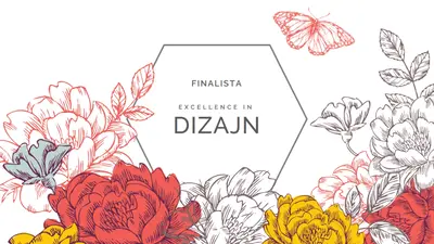 Dizajnerska excellence white vintage-botanical