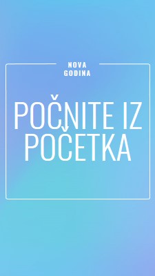 Novi početak blue modern-bold