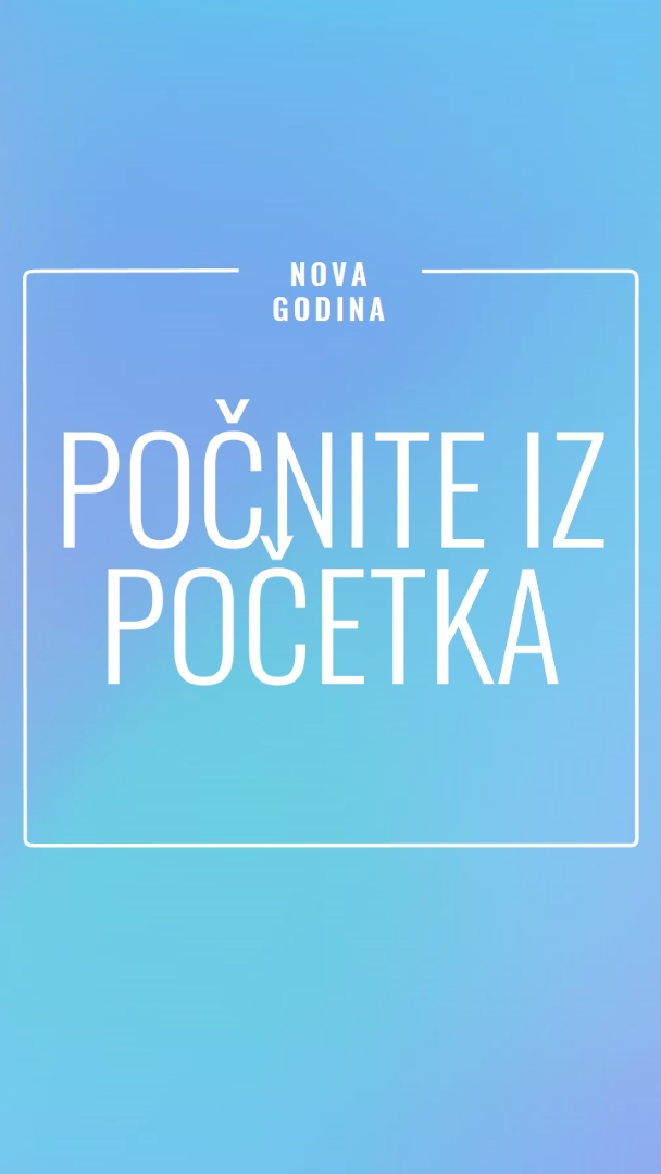 Novi početak blue modern-bold
