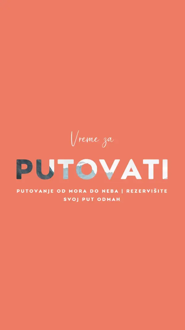 Vaša avantura vas očekuje orange modern-bold