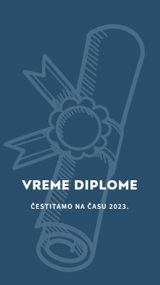 Vaša diploma blue modern-simple