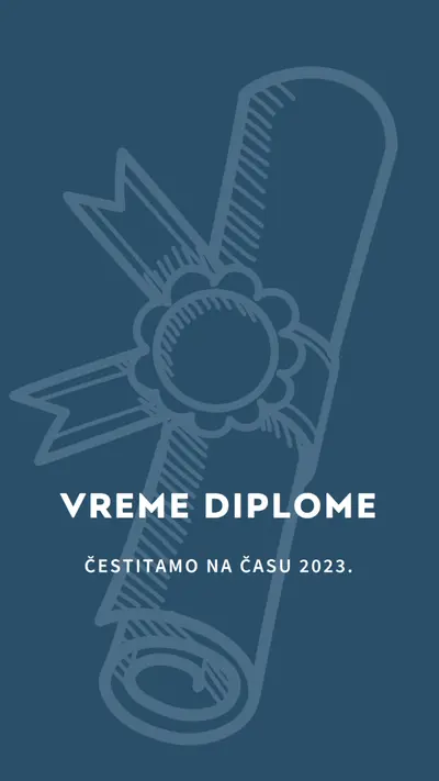 Vaša diploma blue modern-simple