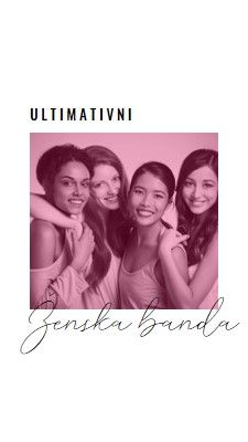 Ženska banda white modern-simple