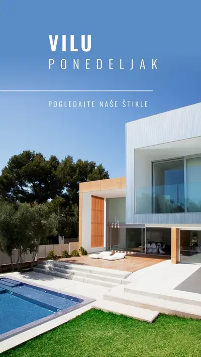 Mansion Mondays blue modern-simple