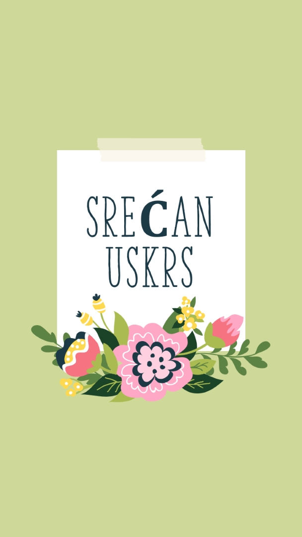 Uskršnje bluce green whimsical-line