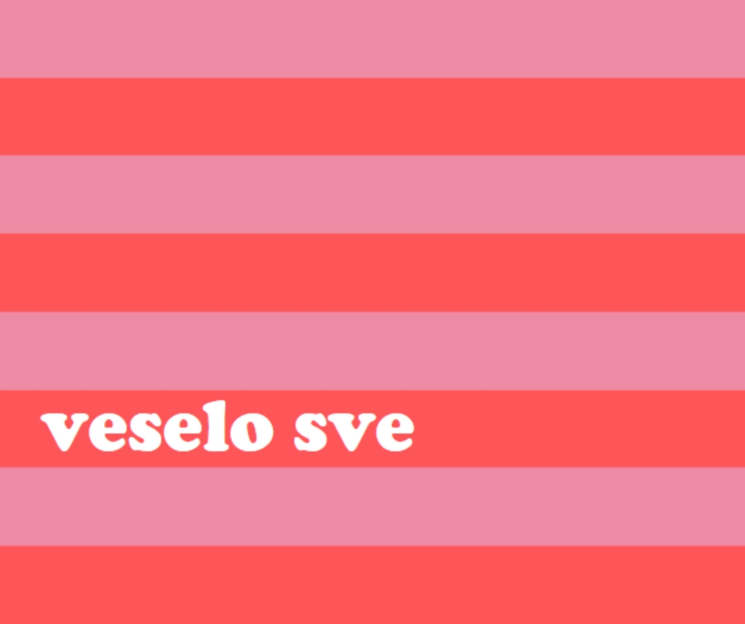 Sve je veselo pink modern-bold