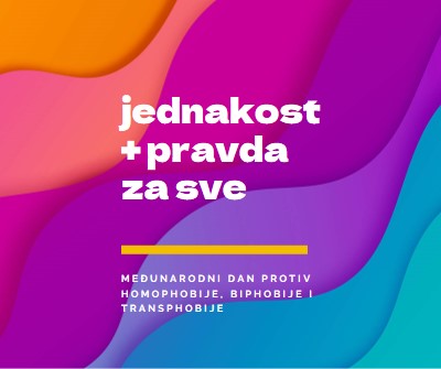 Počastvovanje međunarodnog dana protiv homofabije purple modern-bold